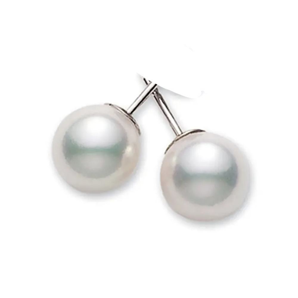 Premium Pure White Shell Pearl Stud Earrings 🆕
